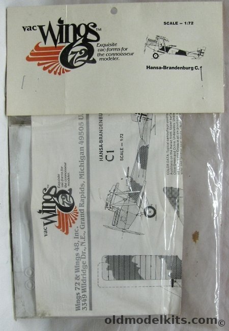 Vac Wings 1/72 Hansa-Bradenburg C-1 UFag - Bagged plastic model kit
